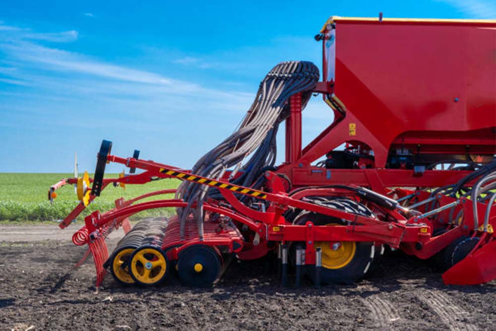 Agricultural combine with custom wire harness assemblies by Affiliated Products