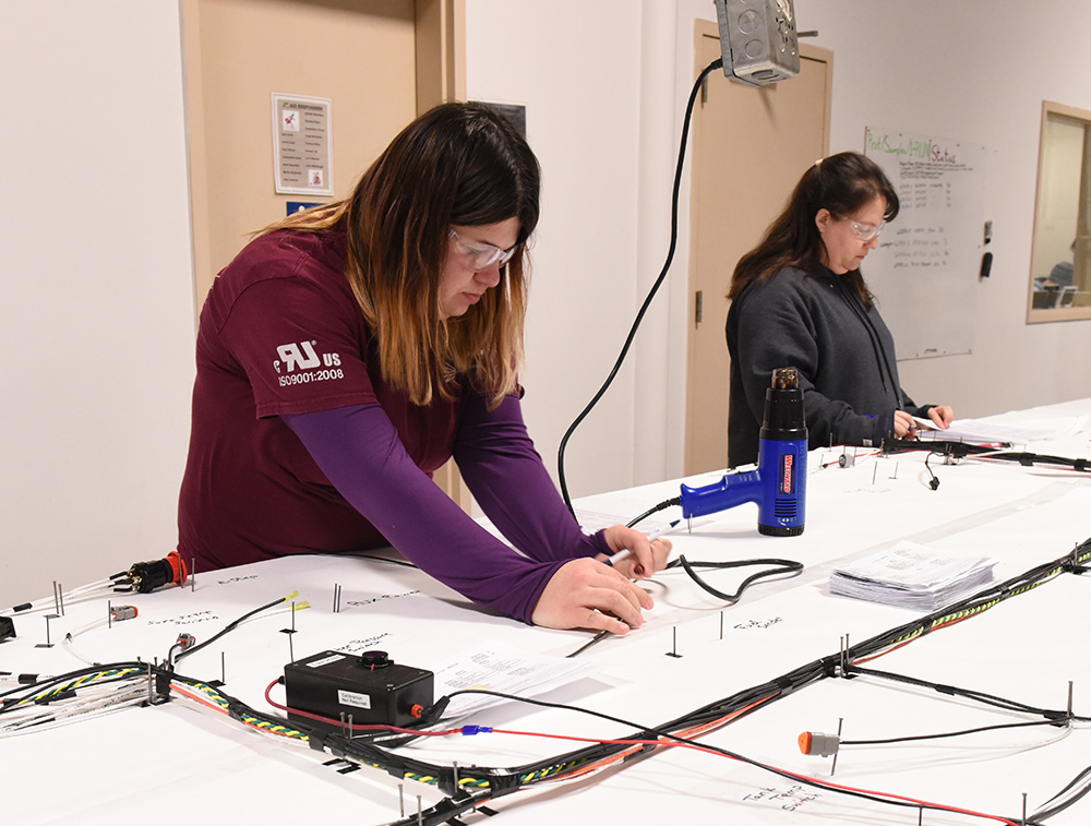 Cirris electrical continuity testing — 100% tested wire harness assemblies before shipment Cirris electrical continuity testing — 100% tested wire harness assemblies before shipment