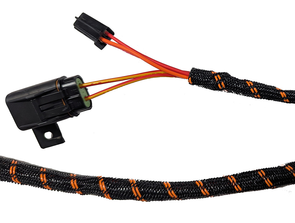 Wire harness braiding equipment for abrasion and EMI protection — Affiliated Products Mayville WI Wire harness braiding equipment for abrasion and EMI protection — Affiliated Products Mayville WI